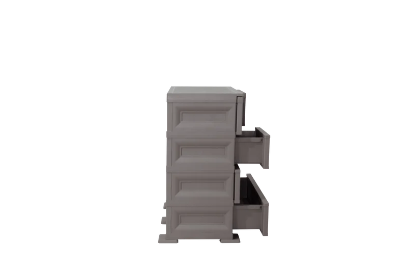 Mueble Organizador Elegance Dalí, Cocoa, con Seis Cajones Deslizables