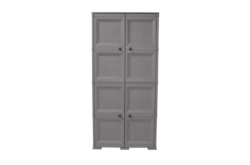 Mueble Organizador Elegance Liso Da Vinci, Cocoa, con Cuatro Puertas Batientes