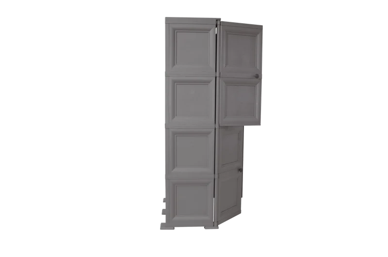 Mueble Organizador Elegance Liso Da Vinci, Cocoa, con Cuatro Puertas Batientes