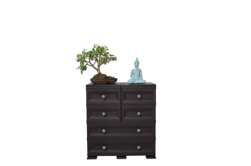 Mueble Organizador Elegance Dalí, Wengue, con Seis Cajones Deslizables