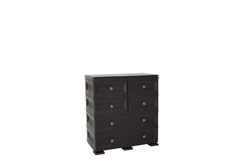 Mueble Organizador Elegance Dalí, Wengue, con Seis Cajones Deslizables