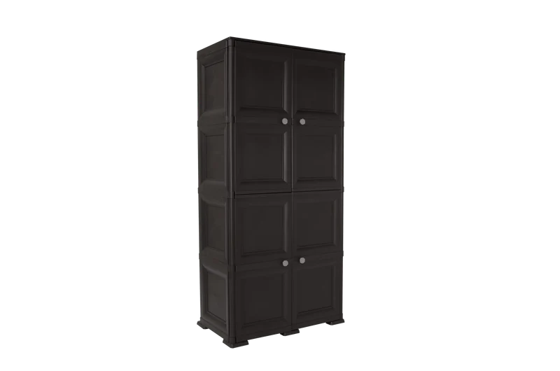 Mueble Organizador Elegance Liso Da Vinci, Wengue, con Cuatro Puertas Batientes