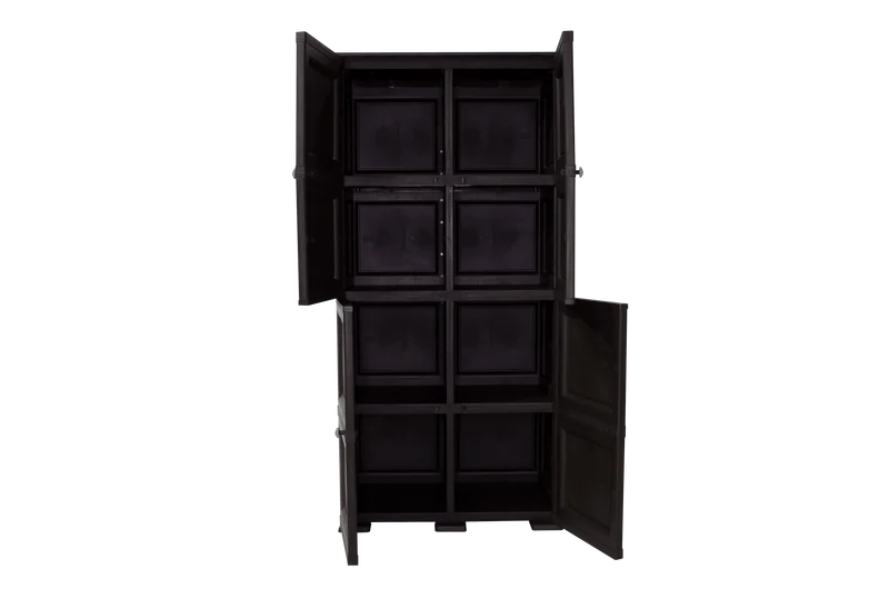 Mueble Organizador Elegance Liso Da Vinci, Wengue, con Cuatro Puertas Batientes