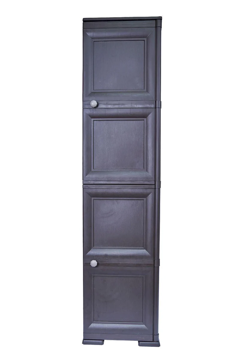 Mueble Organizador Elegance Donatello, Liso Wengue, con Dos Puertas Batientes