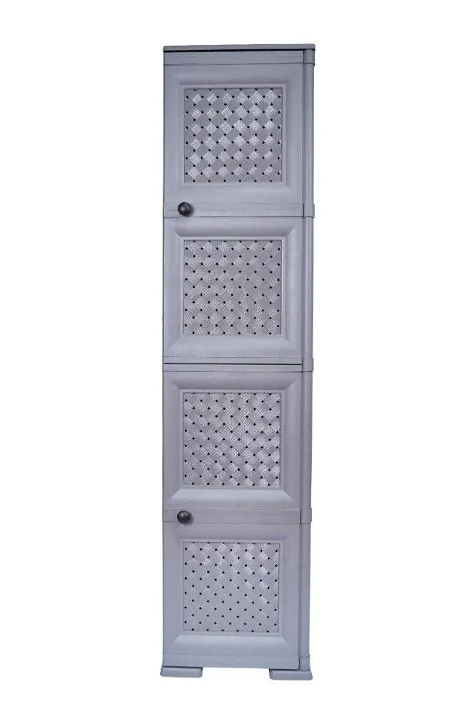 Mueble Organizador Elegance Donatello, Rattan Avellana, con Dos Puertas Batientes