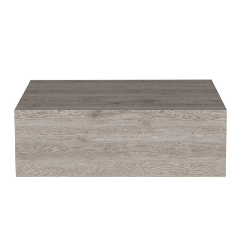 Mesa de Noche Flotante Milano, Humo, con un Cajón ZF