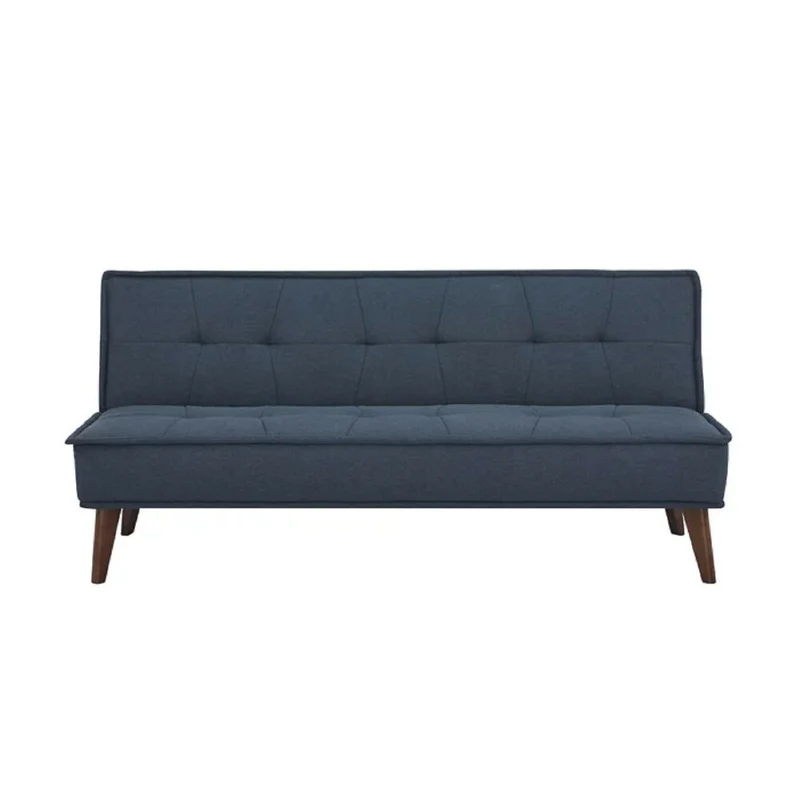 Sofá Cama Otto 3 Puestos Tela Azul