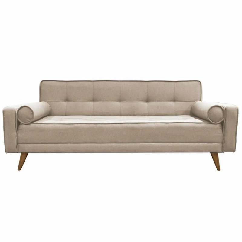 Sofá Cama Extra 3 Puestos Tela Beige