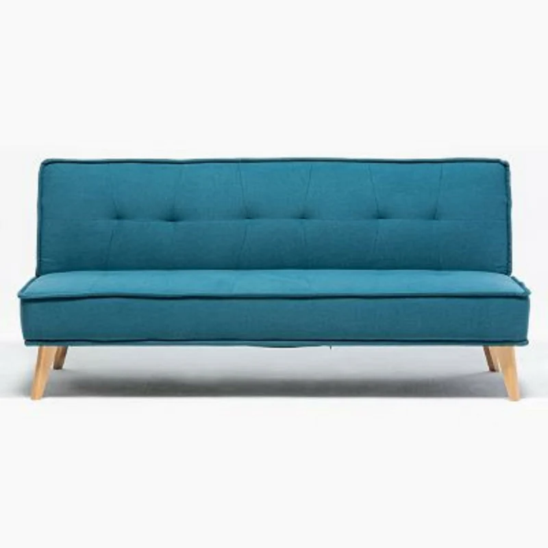 Sofá Cama Chic 3 Puestos Tela Azul