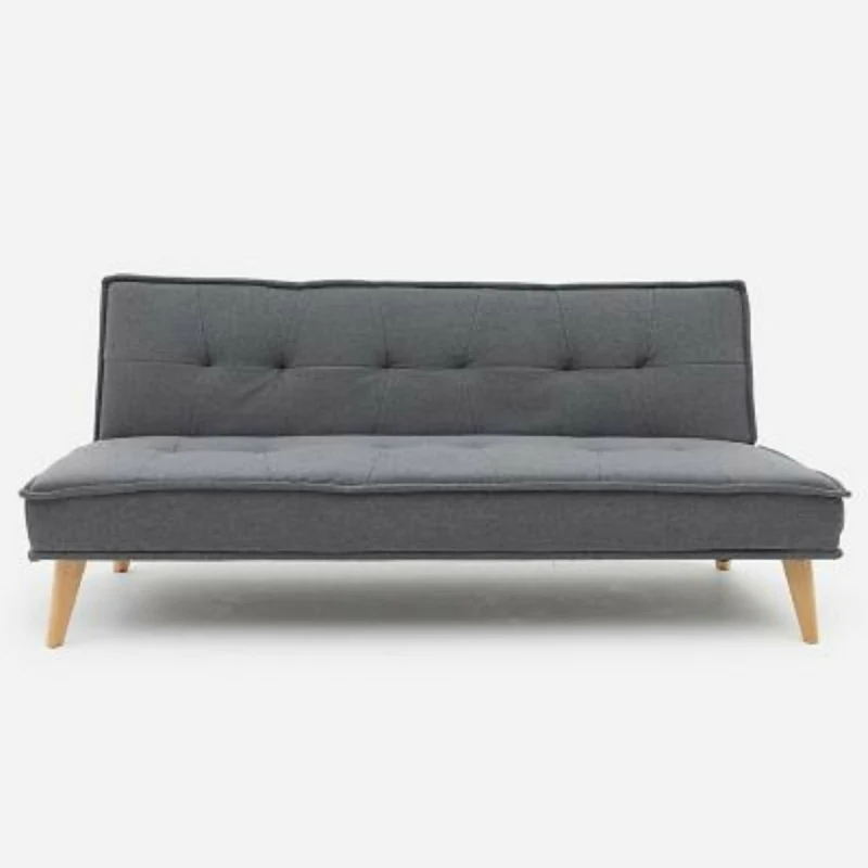 Sofá Cama Chic 3 Puestos Tela Gris