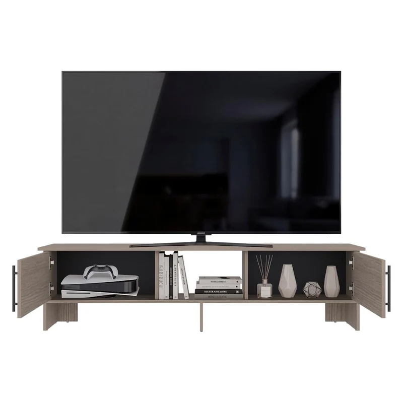 Mesa Para Tv Dago, Positano, Para Televisor de Hasta 65 Pulgadas con dos puertas ZF