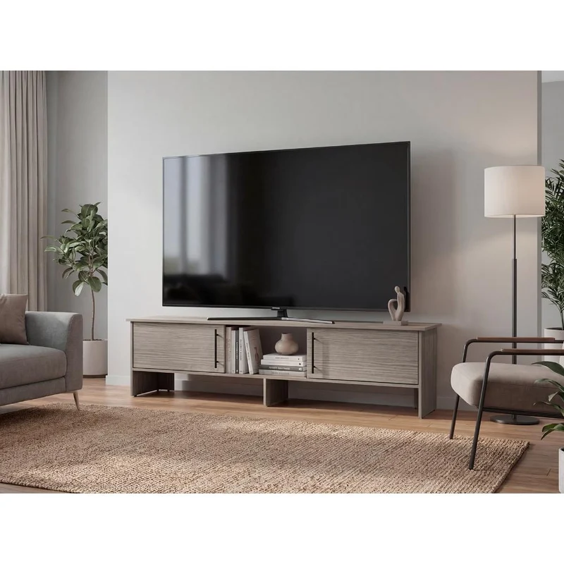 Mesa Para Tv Dago, Positano, Para Televisor de Hasta 65 Pulgadas con dos puertas ZF
