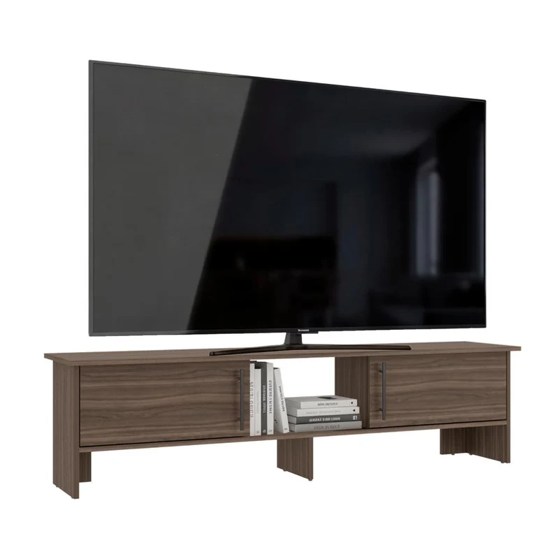 Mesa para TV Dago,Avellana, para Televisor de hasta 65 Pulgadas con Dos Puertas ZF