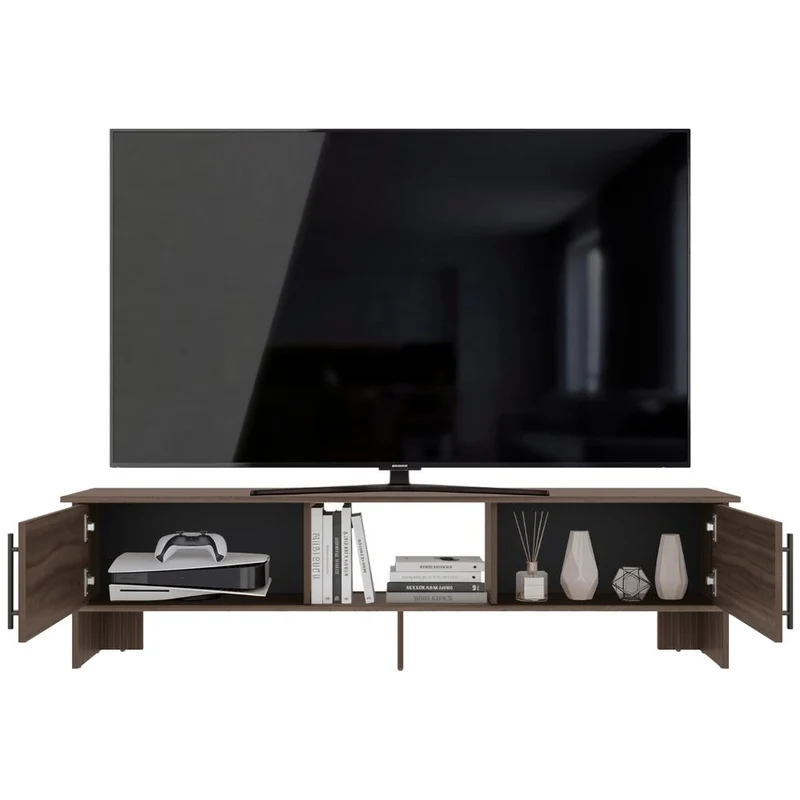 Mesa para TV Dago,Avellana, para Televisor de hasta 65 Pulgadas con Dos Puertas ZF