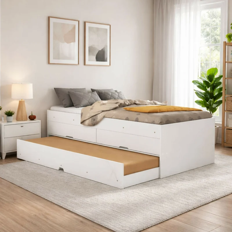 Cama Sencilla Mar - Blanco