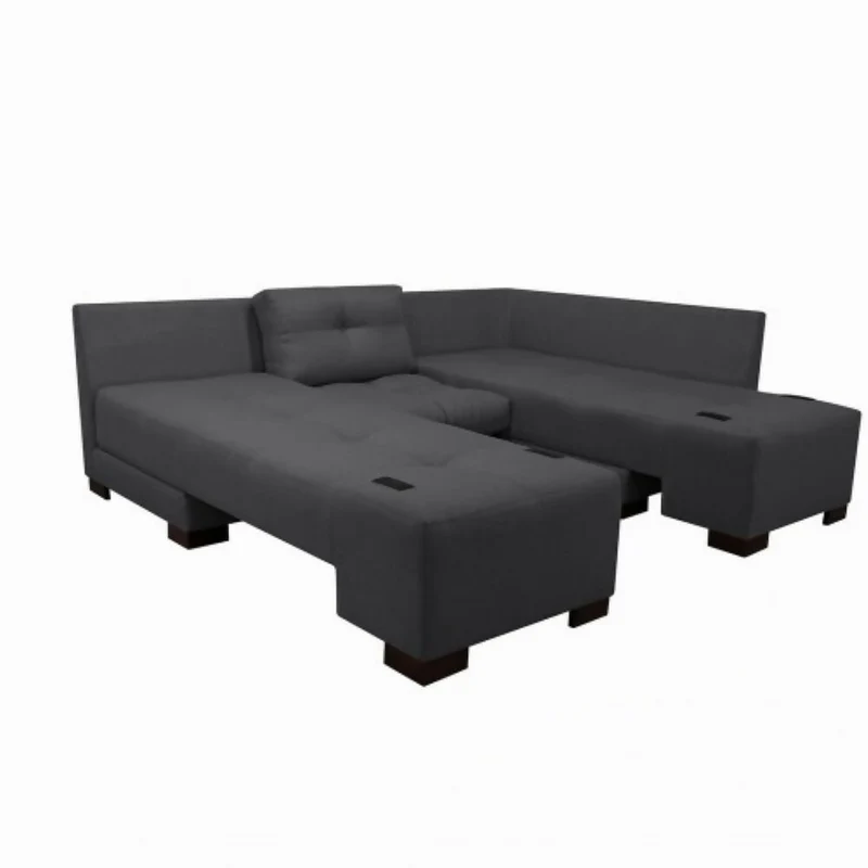 Sala Cama Sterimberg en Tela Antifluidos Gris - Amoblando