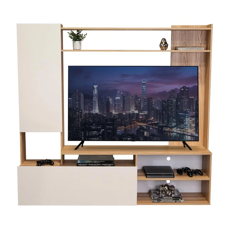 Mesa para TV Nocli, Fresno Europeo y Capri, para Televisor hasta 60 Pulgadas