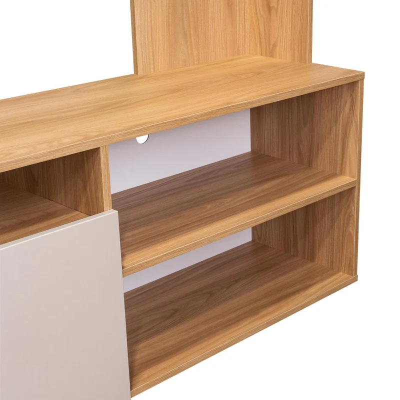 Mesa para TV Nocli, Fresno Europeo y Capri, para Televisor hasta 60 Pulgadas