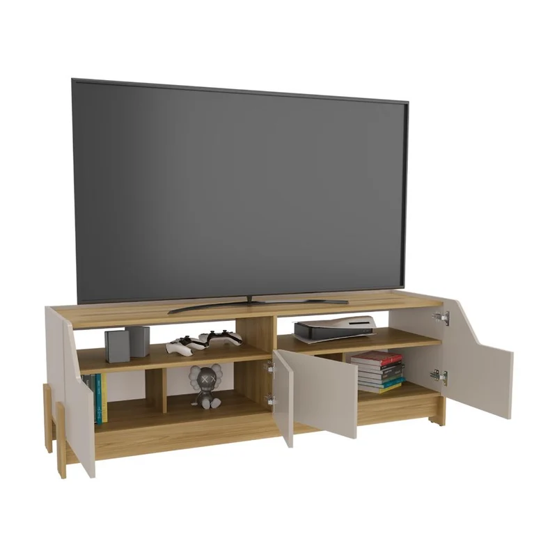 Mesa para TV Holt, Fresno Europeo y Capri, para Televisor Máximo 50"