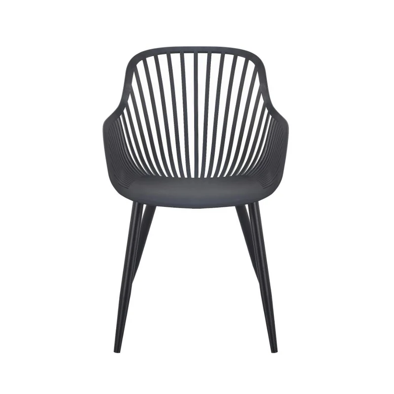 Silla Victoria, Negro, con Espaldar Minimalista y Diseño Moderno
