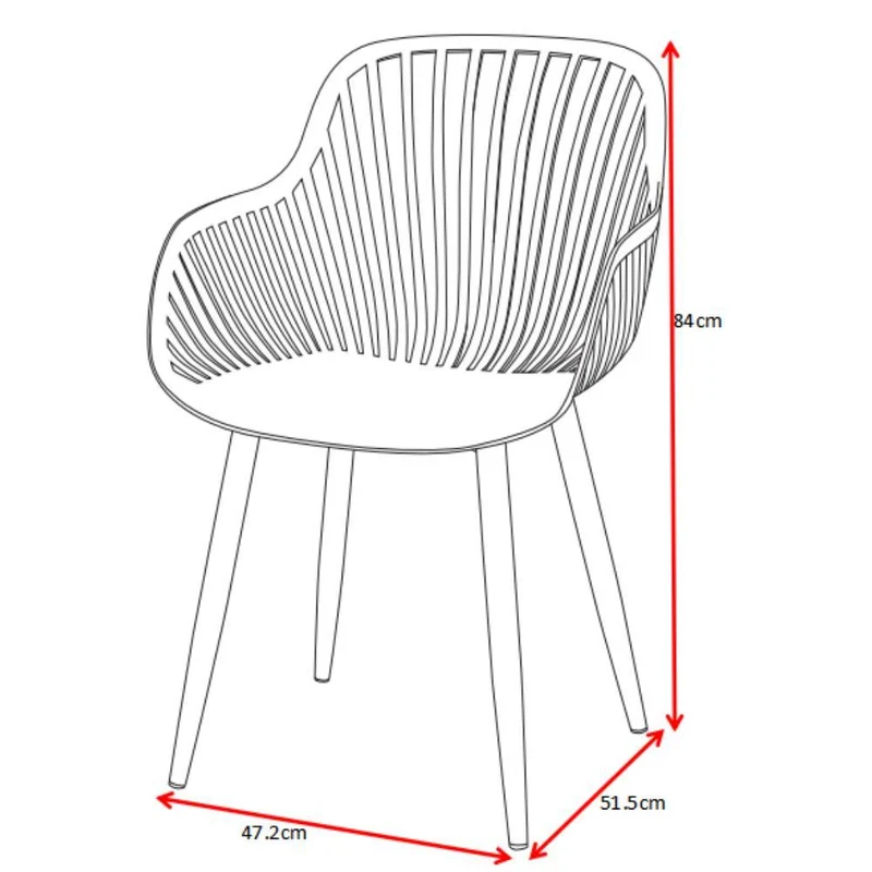 Silla Victoria, Negro, con Espaldar Minimalista y Diseño Moderno