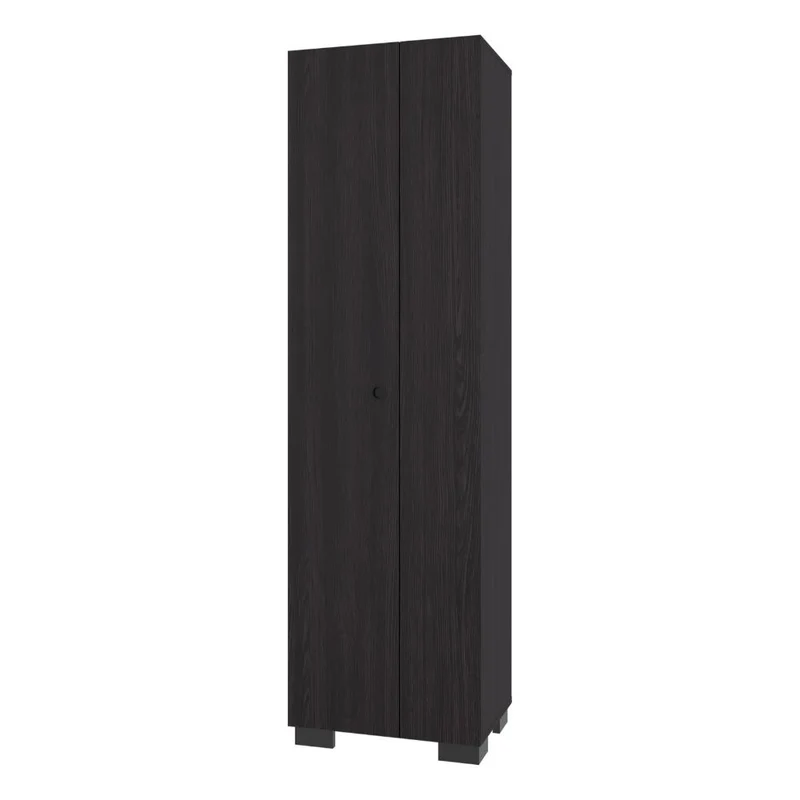 Mueble de Aseo Blake, Kronos Wengue, Incluye Colgador para Escobas y Variedad de Entrepaños ZF