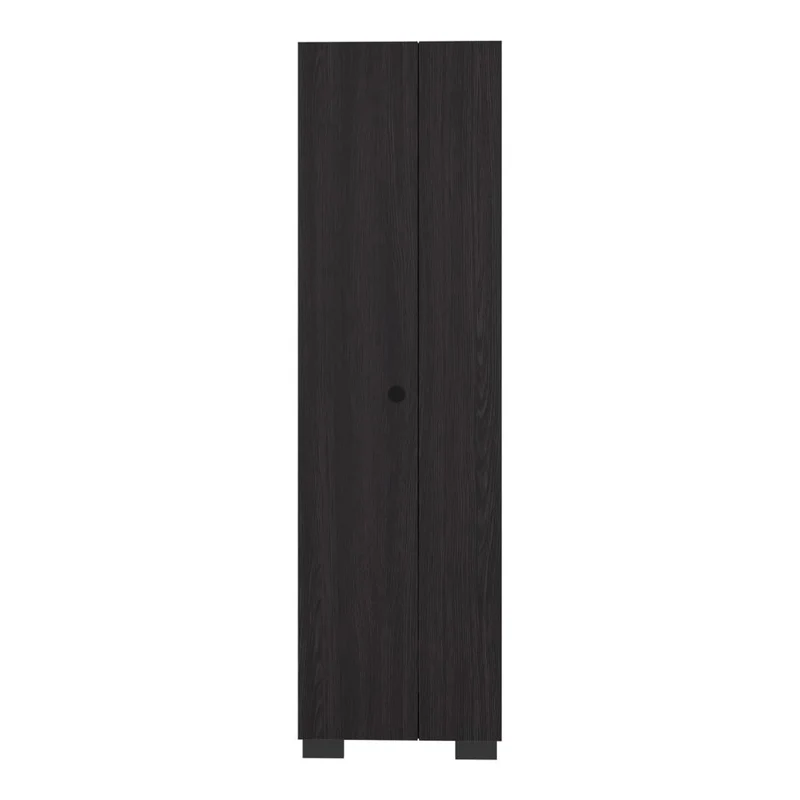 Mueble de Aseo Blake, Kronos Wengue, Incluye Colgador para Escobas y Variedad de Entrepaños ZF