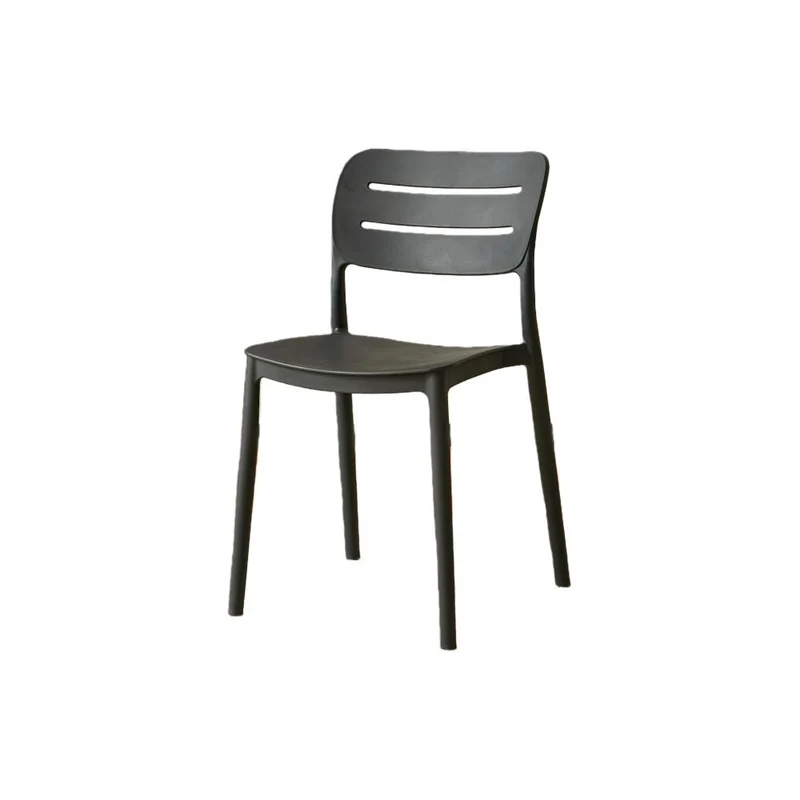 Silla Harriman, Negro, con Medio Espaldar y Diseño Minimalista