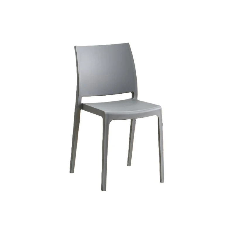 Silla Soho, Gris Oscuro, con Espaldar Cerrado y Diseño Minimalista