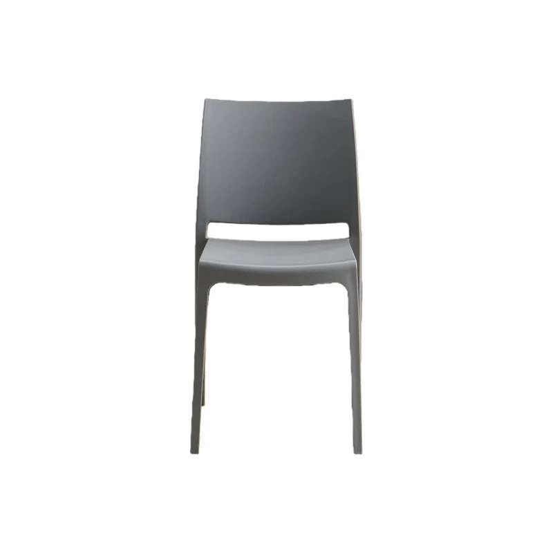 Silla Soho, Gris Oscuro, con Espaldar Cerrado y Diseño Minimalista