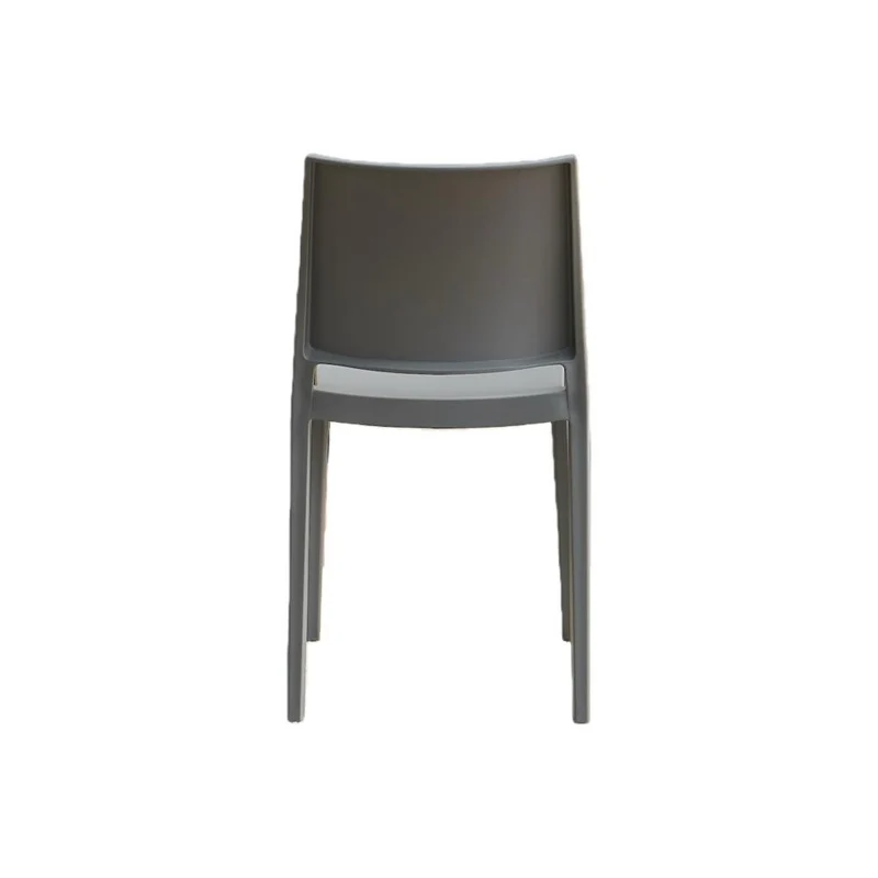 Silla Soho, Gris Oscuro, con Espaldar Cerrado y Diseño Minimalista