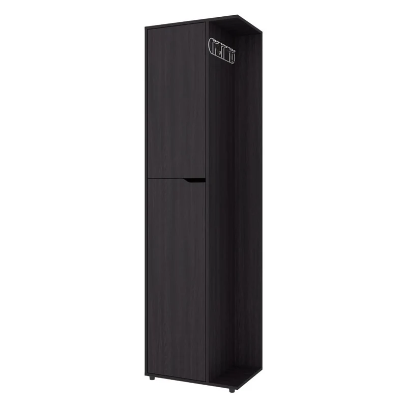 Mueble de Aseo Cruella, Wengue, Incluye Colgador para Escobas ZF