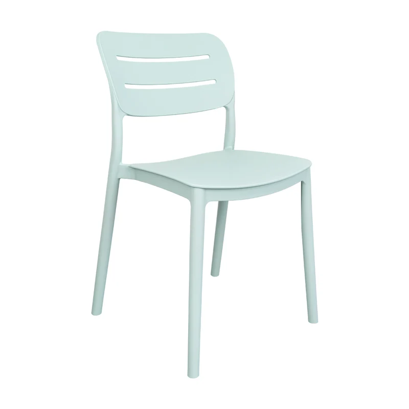 Silla Harriman, Azul Claro , con Medio Espaldar y Diseño Minimalista