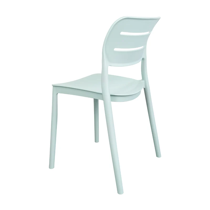 Silla Harriman, Azul Claro , con Medio Espaldar y Diseño Minimalista