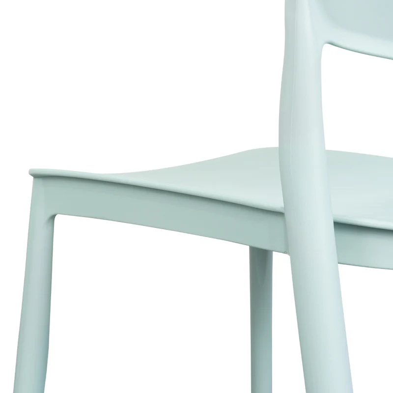 Silla Harriman, Azul Claro , con Medio Espaldar y Diseño Minimalista