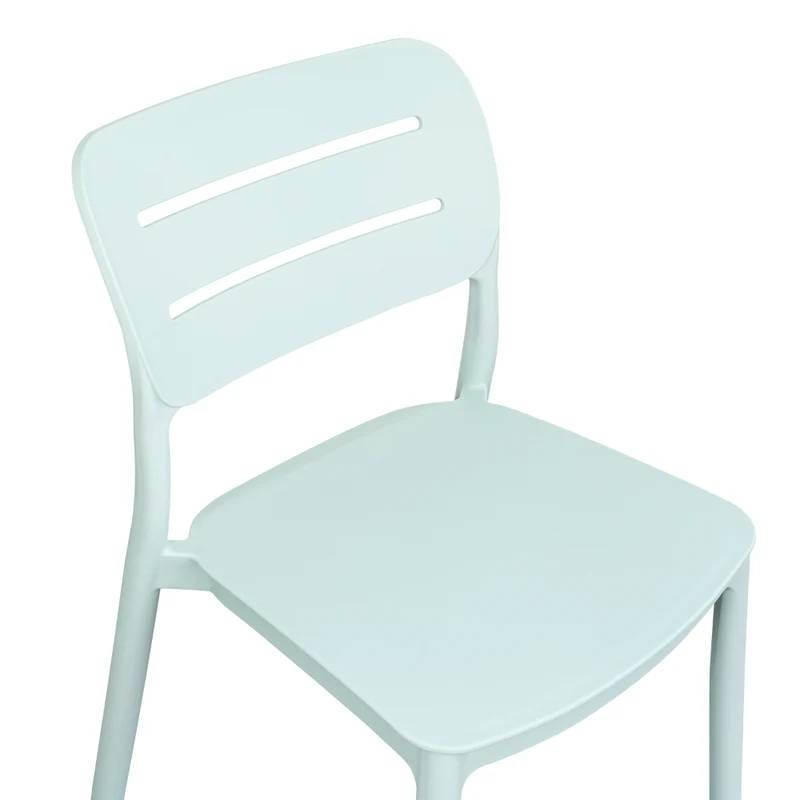 Silla Harriman, Azul Claro , con Medio Espaldar y Diseño Minimalista