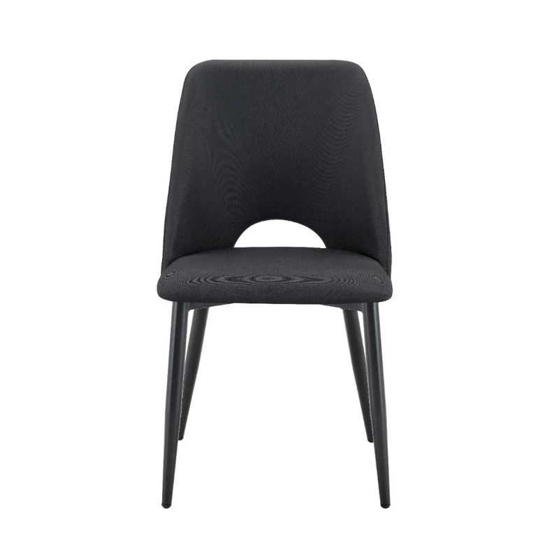 Set de 2 Sillas Urban, Color Negro, con Espaldar y Diseño Moderno