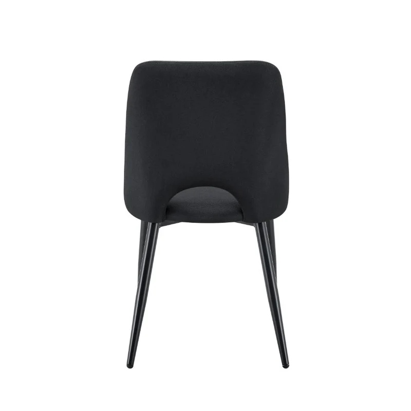 Set de 2 Sillas Urban, Color Negro, con Espaldar y Diseño Moderno