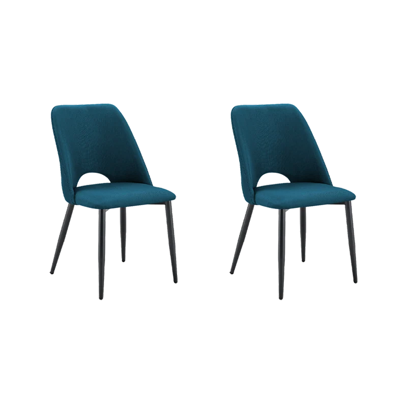 Set de 2 Sillas Urban, Color Azul, con Espaldar y Diseño Moderno