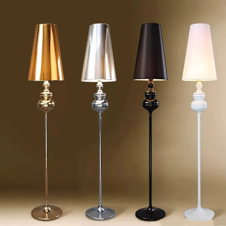 Contemporary Scandinavian Round Gourd Fabric PVC Iron 1-Light Standing Floor Lamp For Bedroom