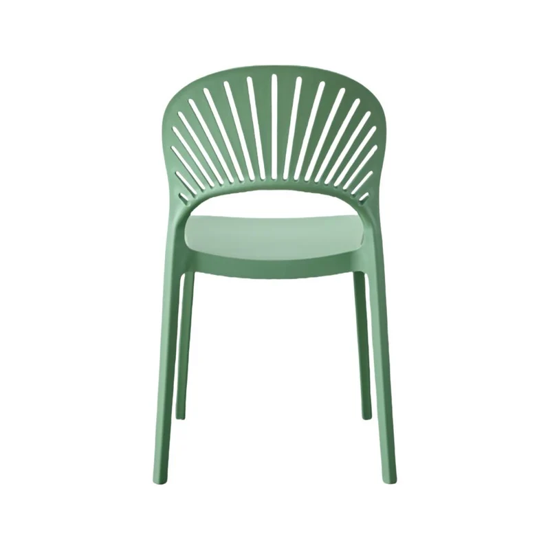 Silla Paraíso, Color Verde Oliva, con Espaldar y Diseño Moderno