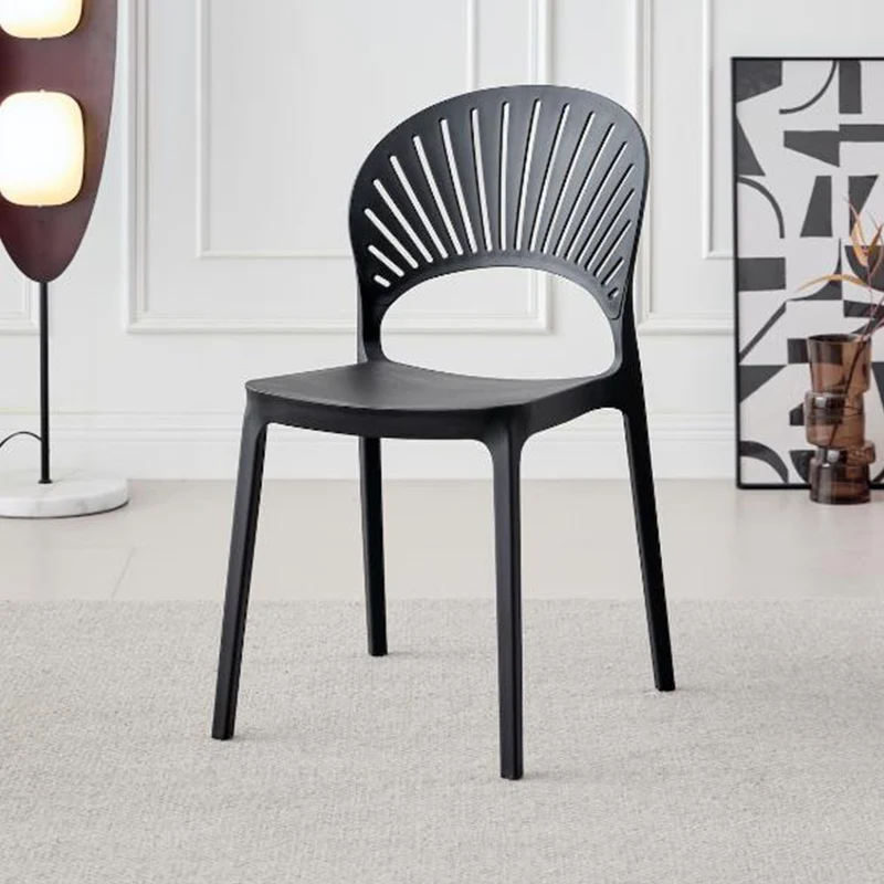 Silla Paraíso, Color Negro, con Espaldar y Diseño Moderno