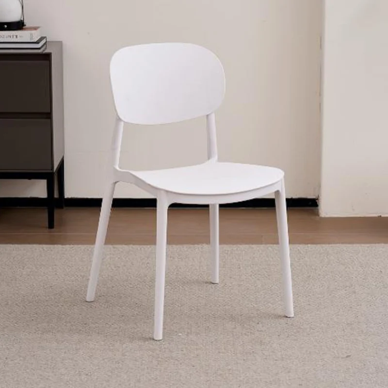 Silla Milán, Color Blanco, con Espaldar y Diseño Moderno
