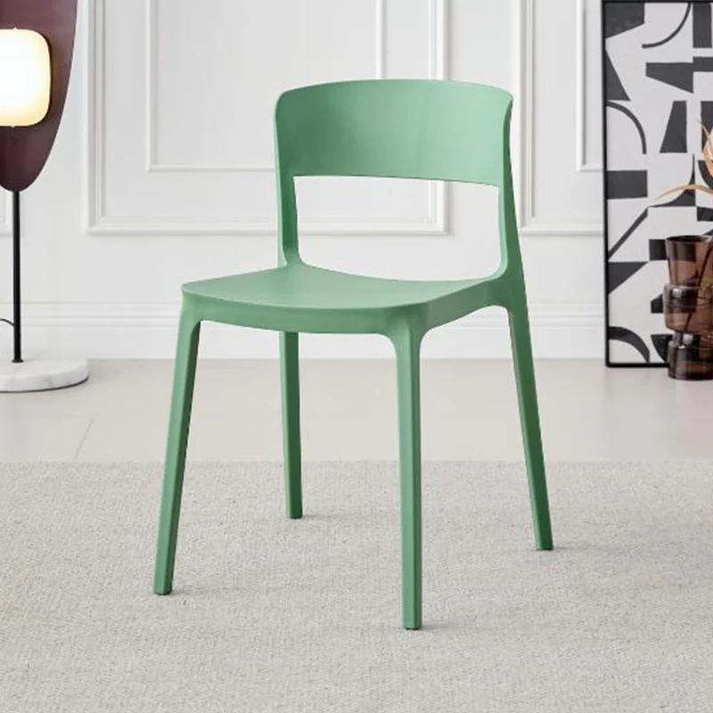Silla Mónaco, Color Verde Oliva, con Espaldar y Diseño Moderno
