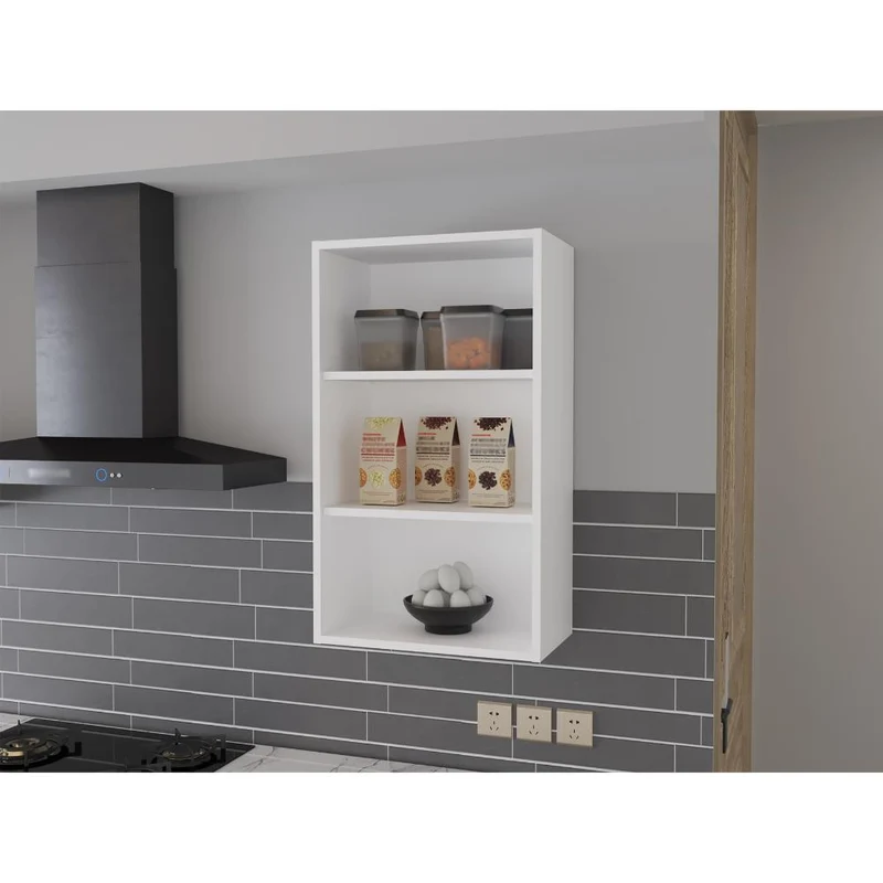 Complemento Gabinete Superior Dibala, Blanco Duqueza, Cuenta con 3 Entrepaños ZF
