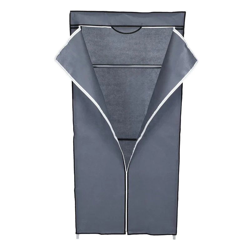 Clóset Portátil Jeasken, Gris, Variedad de Entrepaños en Tela