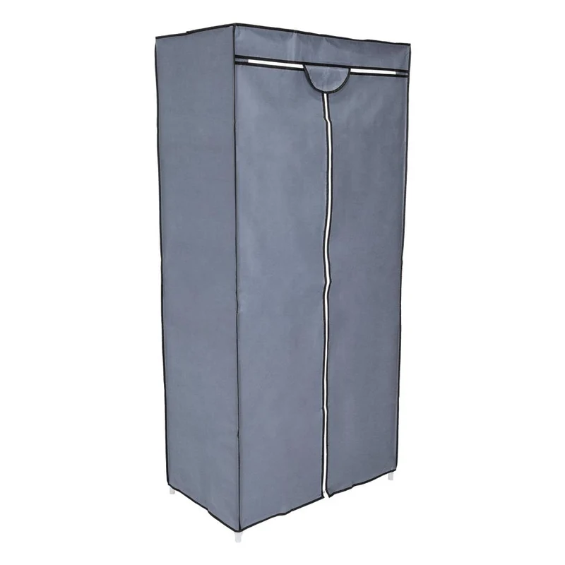 Clóset Portátil Jeasken, Gris, Variedad de Entrepaños en Tela