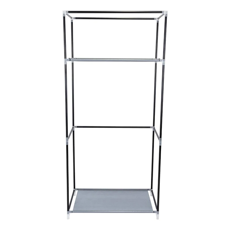 Clóset Portátil Jeasken, Gris, Variedad de Entrepaños en Tela