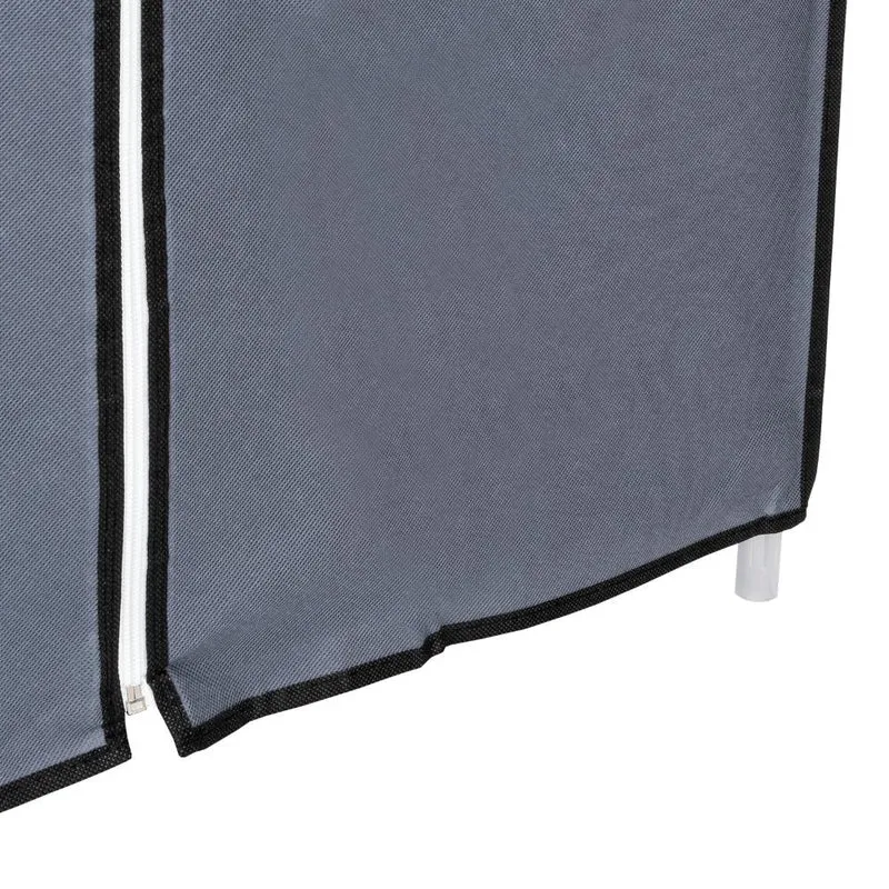 Clóset Portátil Jeasken, Gris, Variedad de Entrepaños en Tela