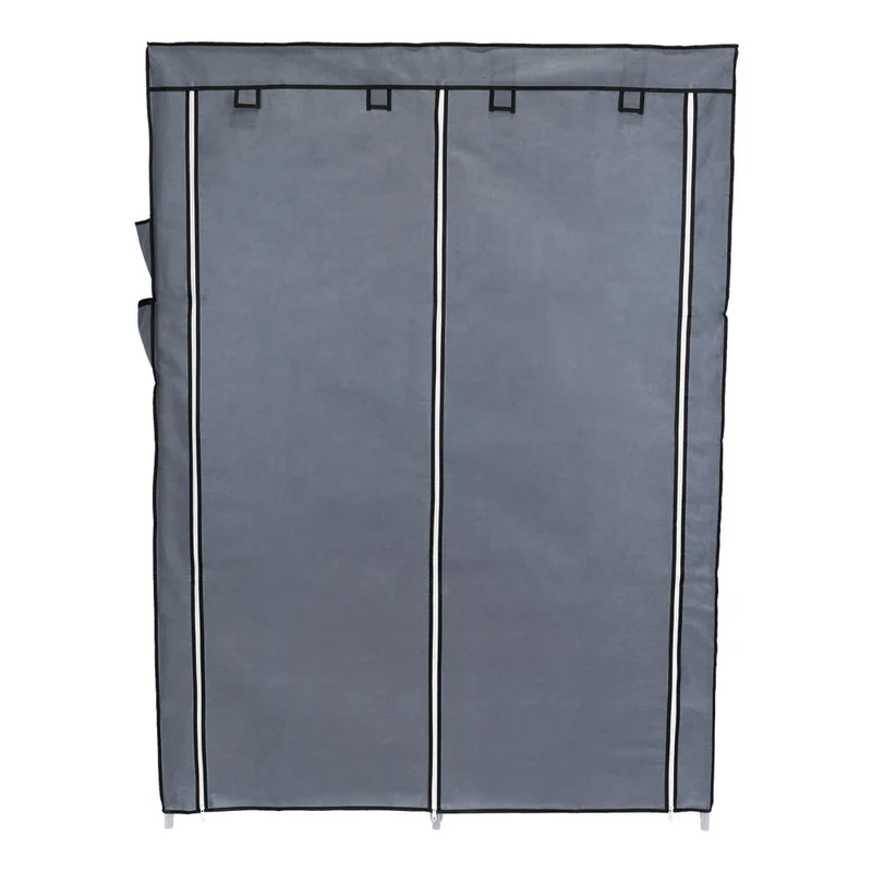 Clóset Portátil Jeanpool, Gris, Variedad de Entrepaños en Tela